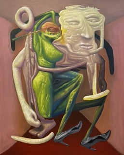 Bryce Nicholson; They Want My Red Bottoms, Oil on canvas