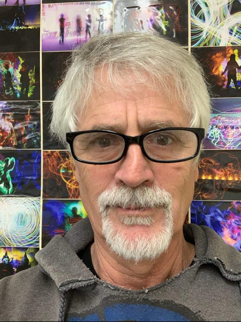 Robert Walker Self Photo for a Solo Exhibition at Ten Moir Gallery