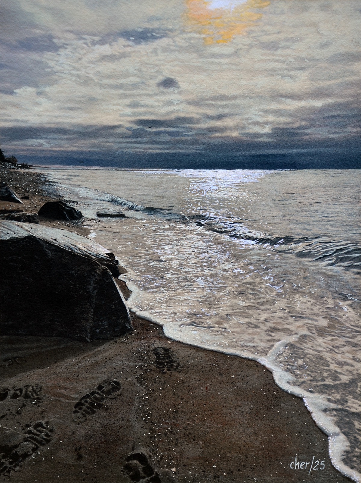 Cher Pruys - Footprints in The Sand
