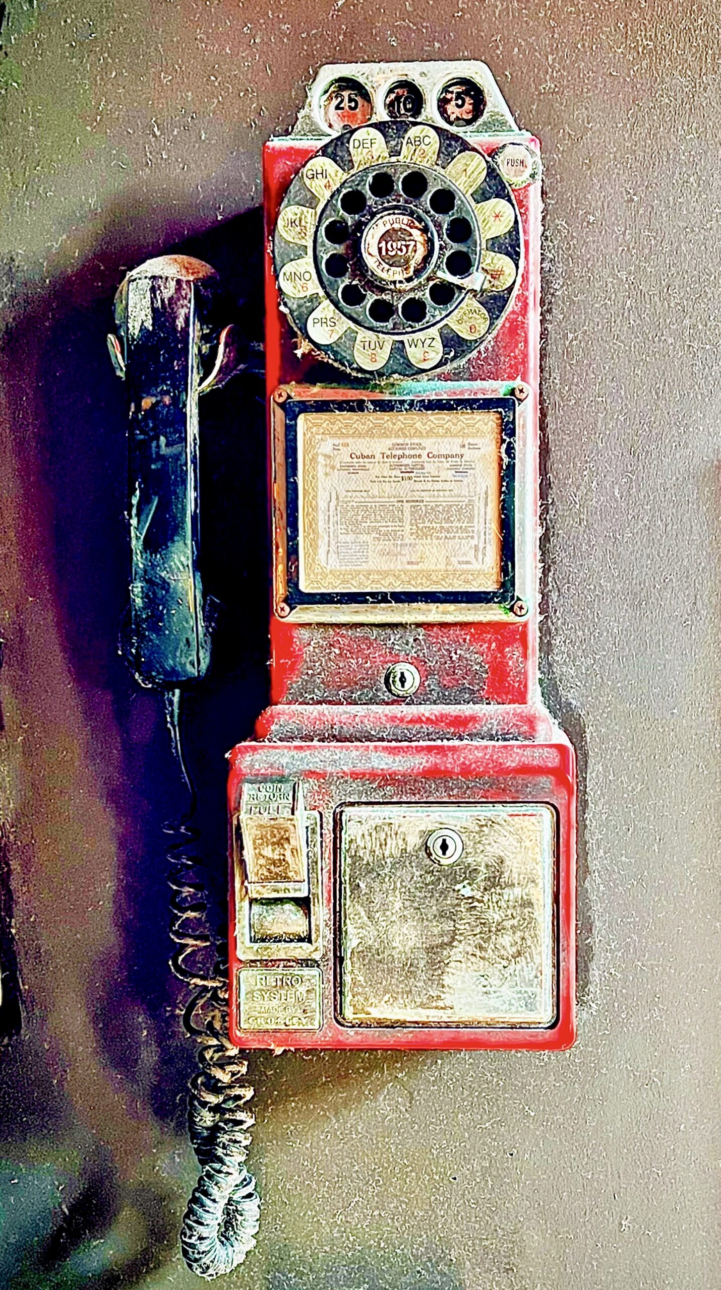 Michael Watz - !957 Pre Revolution Pay Phone Havana Cuba