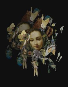 Sarah Stoddard- Wood Nymph - Hand-cut collage, digitally altered; sarah-stoddard.com Sarah Stoddard- Wood Nymph - Hand-cut collage, digitally altered