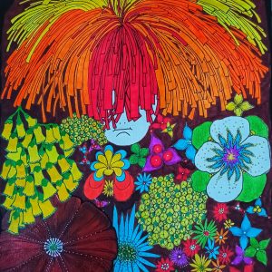 Acrylic paint, pen and inks, $450, Gallery247.com.au