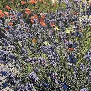 Marjorie Moskowitz English Lavender with Poppies Oil 7200 marjoriemoskowitz.com Marjorie Moskowitz - English Lavender with Poppies