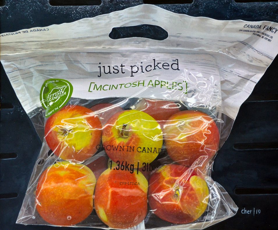 Cher Pruys-In The Bag Acrylic 6800 https://artbycher.ca