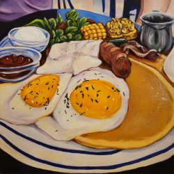 Kelsey Grayson Delish Breakfast Acrylic $700 @happysmilegear https://sites.google.com/view/kelseymariegraysonportfolio/home?authuser=0