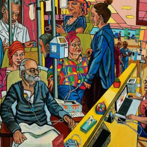 Pancreatic Cancer 1 - Inside the Infusion Clinic - Acrylic on Canvas