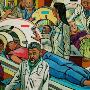 Pancreatic Cancer #2- CT Scans - Acrylic on Canvas