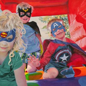 Cher Pruys - Super Heroes, Acrylic - www.artbycher.ca