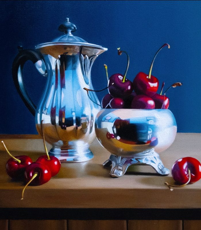 Emily Valentine - Cherry Jubilee, Oil on Canvas - www.valentinefinearts.com
