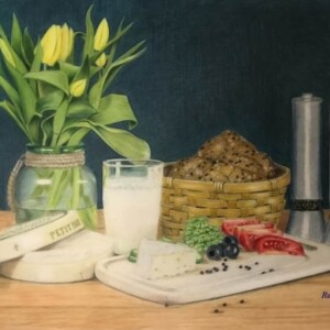 Rochelle Oberholser - Who In the World Ordered MILK_ Colored Pencil - www.facebook.com/shelley.althouseoberholser