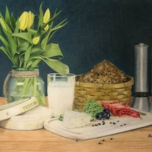 Rochelle Oberholser - Who In the World Ordered MILK_ Colored Pencil - www.facebook.com/shelley.althouseoberholser