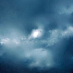 Judith Lungen - BLUE MOON ON A STORMY NIGHT - DIGITAL PAINTING