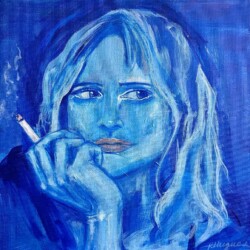 Karen Fernanda Hugues - Smoke Signals, Acrylic on Canvas