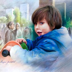 Maryam Fardinfard - Curious Heart_ Colored Pencil