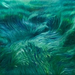 Tarra Vu - “Verdant” oil paint on stretched canvas