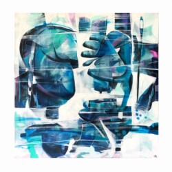 William Denton Ray - "Truth" Mixed Media on Canvas
