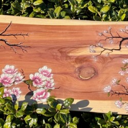 Zona Greig - Seasons, Pyrography & Fractals on Cedar