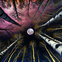 Birch Moon 8 - Digital Photograph Manipulation - www.bbromart.com Bryan Bromstrup