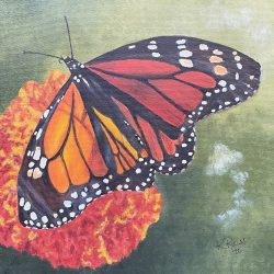 Winged Messenger, Acrylic - KayRossArt.com Kay Ross