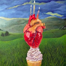 Eat Your Heart Out (Oil on canvas board) - https://www.instagram.com/kaypao.paint/?igsh=MXV1MWJoaXlwaThveQ%3D%3D# Kaylee Paolella