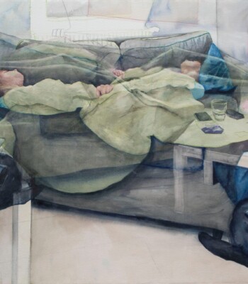 Crossing Time Zones, watercolor and watercolor pencil on Arches cold press paper - www.lindsaylennonart.com Lindsay Lennon Picht