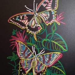 The Illumination of Transformation oil pastels and colored pencils RAshelle Gentry