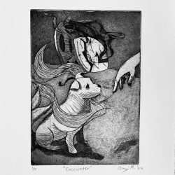 “Encounter” in aquatint - No Website Alize Miramontes - “Encounter” in aquatint - No Website