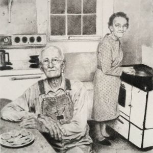 The Not So Great Depression- Colored Pencil Rochelle Oberholser-Santa's List33 - The Not So Great Depression- Colored Pencil