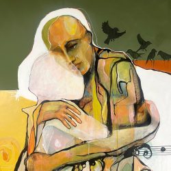 Fade Away - Dementia. Acrylic and mixed media on canvas. 34" x 40" - sorenski.com Sorenski - Fade Away - Dementia. Acrylic and mixed media on canvas. 34" x 40"- sorenski.com