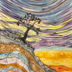 Withstanding the Storm - Watercolor - https://sites.google.com/view/susn-milln/home Susan Millan - Withstanding the Storm - Watercolor- https://sites.google.com/view/susn-milln/home