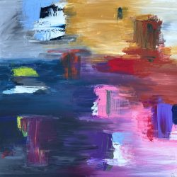 “Being and Becoming” 24” x 23” acrylic on gallery canvas - www.love22designs.com Susan Tesluk - “Being and Becoming” 24” x 23” acrylic on gallery canvas- www.love22designs.com