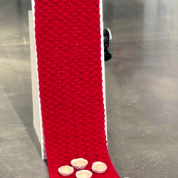 My Mother’s Interview 2025, 3x4ft, acrylic yarn, clay bowls, uncooked rice, tea lights, mirror, audio - zoecamille.weebly.com Zoe Perry - My Mother’s Interview 2025, 3x4ft, acrylic yarn, clay bowls, uncooked rice, tea lights, mirror, audio- zoecamille.weebly.com