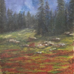 Jaimelyn Stegeman - Hannagan Meadow 1, Oil Pastel- No Website