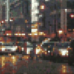 Roy Cacek - Northbound Traffic - acrylic on canvas