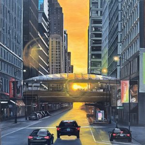 Shubhangi Jain - Chicago Henge: Acrylic Painting