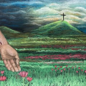 "Life in Him" pastel on panel canvas - No Website Happy Younan - "Life in Him" pastel on panel canvas - No Website