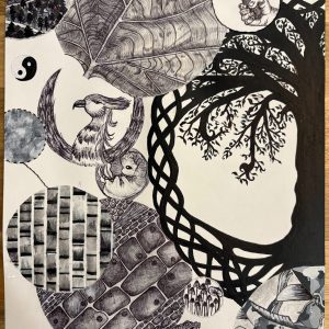 Stitched in Time - Multimedia (including Acrylic, Biro and Stitch) - No Website Karolina Śliż - Stitched in Time - Multimedia (including Acrylic, Biro and Stitch) - No Website