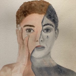 Akathisia watercolour - No Website Natalie Jukes - Akathisia watercolour - No Website