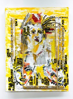 The cage, Acrylic color on canvas, Painting - www.royanazari.com Roya Nazari Najafabadi - The cage, Acrylic color on canvas, Painting