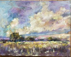 Cotton Candy Sky - Soft Pastel on sanded Uart paper (11.5x9) - No Website Michelle Brazeau - Cotton Candy Sky - Soft Pastel on sanded Uart paper (11.5x9)