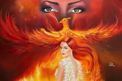 My rebirth - Oil on canvas - https://www.arteriva.com/en Paola Riva - My rebirth - Oil on canvas