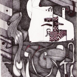 Title: PARTS ARE NOT PARTS, Medium, inkpen on paper - https://www.facebook.com/patriciaanndentingertimbrook MRS. PATRICIA ANN TIMBROOK - Title: PARTS ARE NOT PARTS, Medium, inkpen on paper