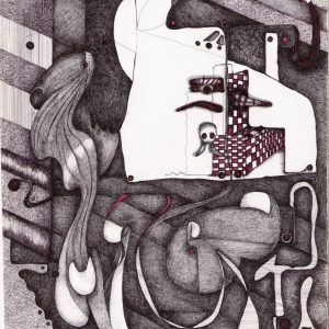 Title: PARTS ARE NOT PARTS, Medium, inkpen on paper - https://www.facebook.com/patriciaanndentingertimbrook MRS. PATRICIA ANN TIMBROOK - Title: PARTS ARE NOT PARTS, Medium, inkpen on paper