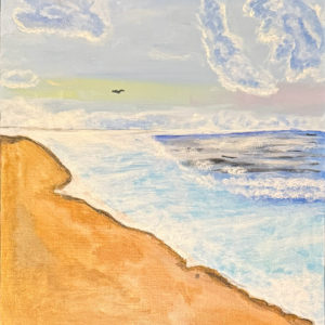 "Seas the Moment" and acrylic paint - https://www.instagram.com/artistlover_2006?igsh=bHYyeDVybTJ0eHBh&utm_source=qr Audrey Wolski - "Seas the Moment" and acrylic paint
