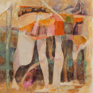 Shark Attack, Mixed media on paper - cameronmoores.com Cameron Moores - Shark Attack, Mixed media on paper