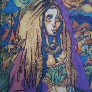 Nebuian Mona Lisa in flowy starry night - No Website Chavez ray - Nebuian Mona Lisa in flowy starry night