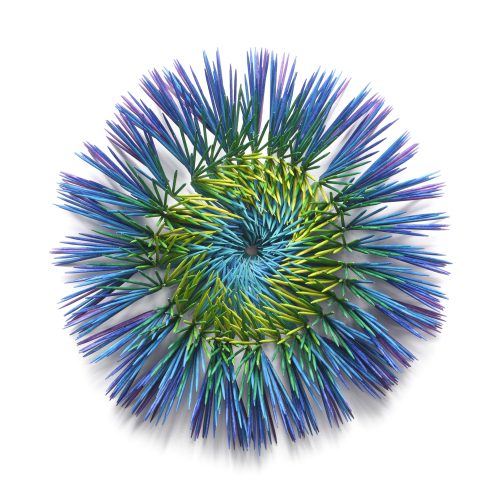 Aaron Santos Boyd-Rochman; Bloom; Toothpicks, acrylic, canvas board