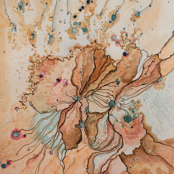 Fragile Balance using gouache and ink by Athanasia Karatza