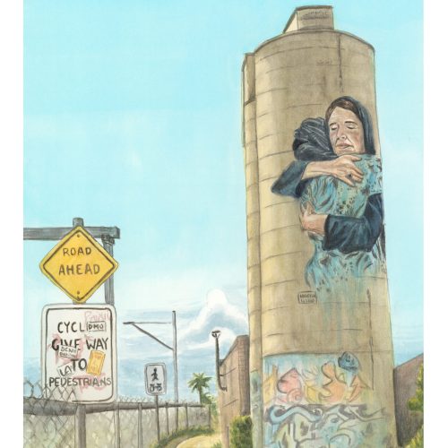 Cesar Sanchez Huertas; Skyhug; Watercolors