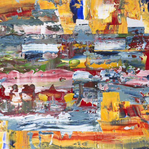 Douglas Jaser; Inlet; Acrylic and tape on Panel